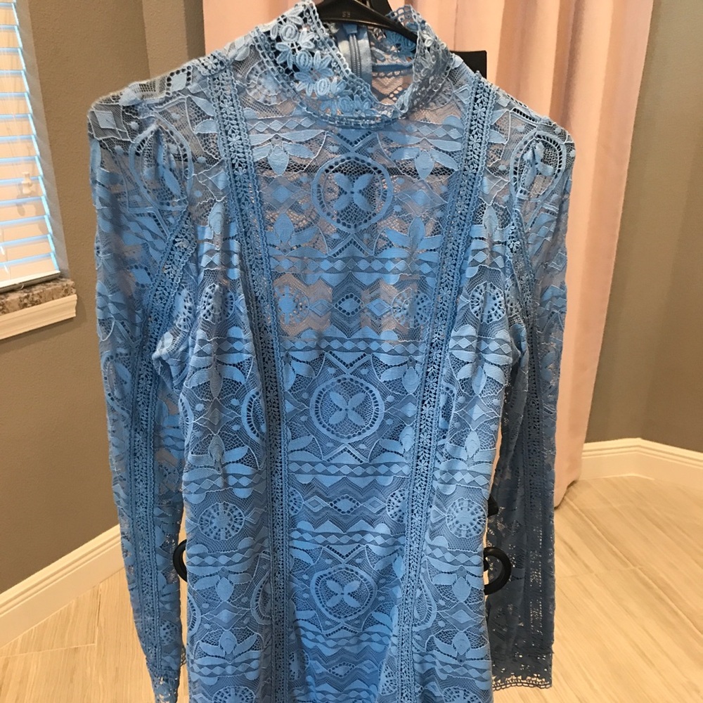 Lace long sleeve dress